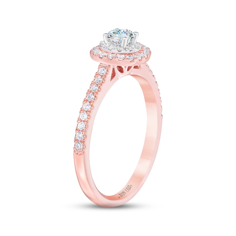 1.00ct Faint Pink Heart Diamond Ring