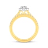 Thumbnail Image 3 of Round-Cut Diamond Halo Bridal Set 1 ct tw 18K Two-Tone Gold