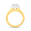 Thumbnail Image 3 of Multi-Diamond Cushion Halo Bridal Set 1-3/8 ct tw 14K Two-Tone Gold