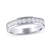 Thumbnail Image 1 of Men's THE LEO Ideal Cut Diamond Wedding Band 3/4 ct tw 14K White Gold