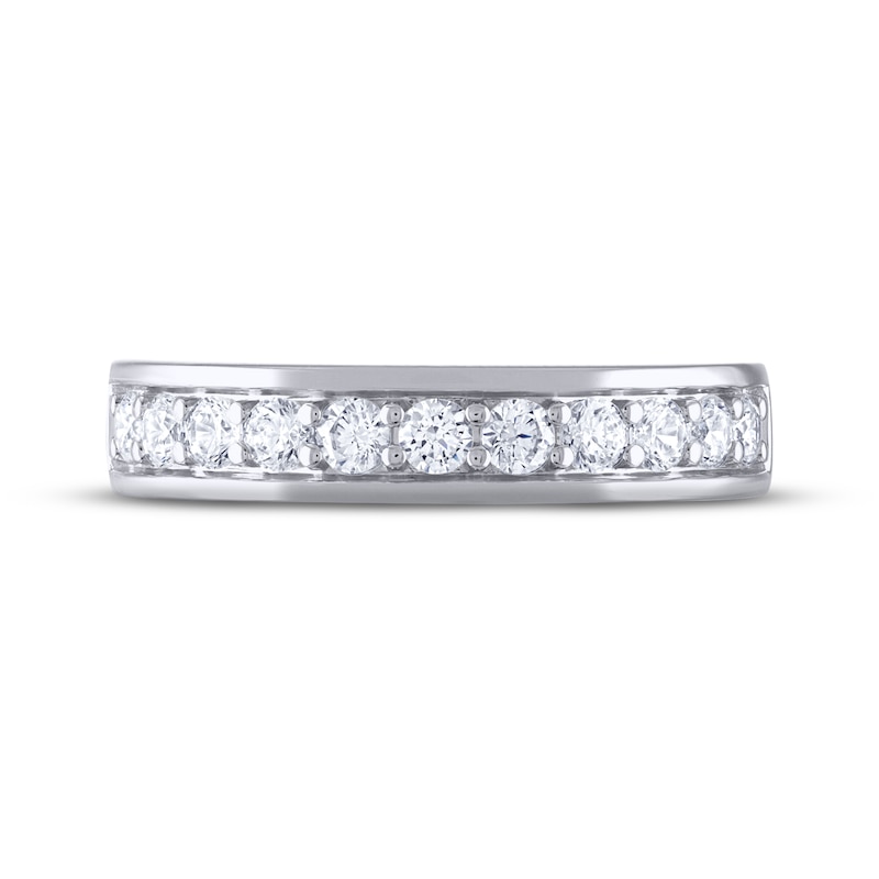 Main Image 3 of Men's THE LEO Ideal Cut Diamond Wedding Band 3/4 ct tw 14K White Gold