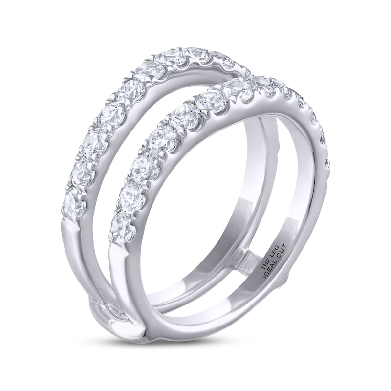 Main Image 2 of THE LEO Ideal Cut Diamond Enhancer Ring 1-1/4 ct tw 14K White Gold