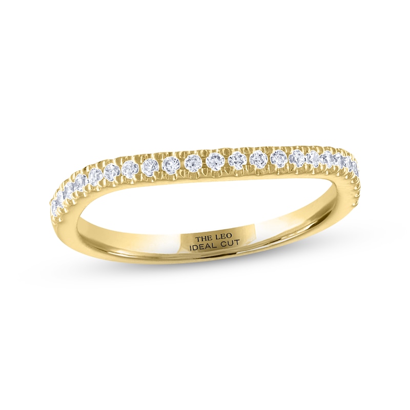 Main Image 1 of THE LEO Ideal Cut Diamond Wedding Band 1/5 ct tw 14K Yellow Gold