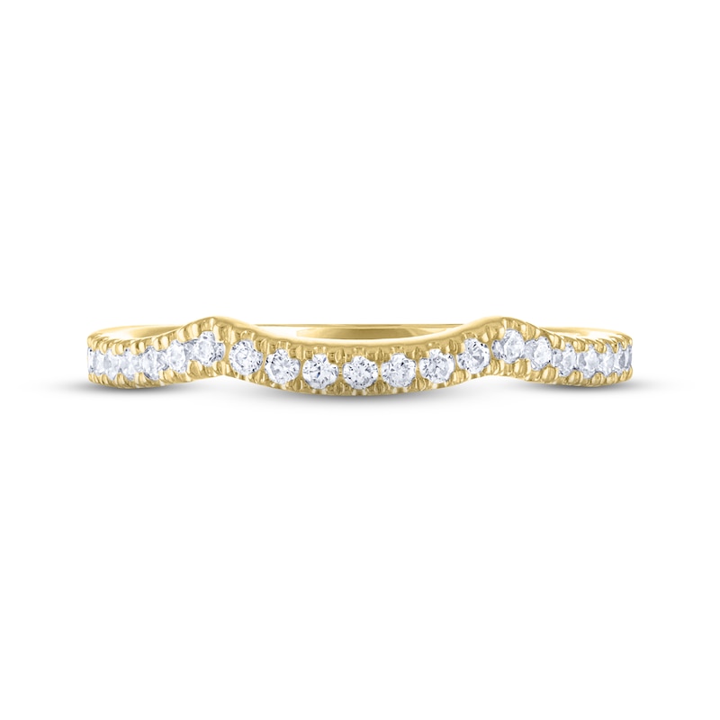 Main Image 3 of THE LEO Ideal Cut Diamond Wedding Band 1/5 ct tw 14K Yellow Gold