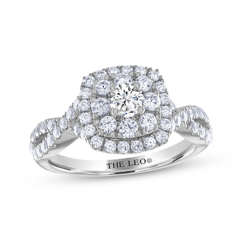 Main Image 1 of THE LEO Diamond Round-Cut Engagement Ring 1 ct tw 14K White Gold