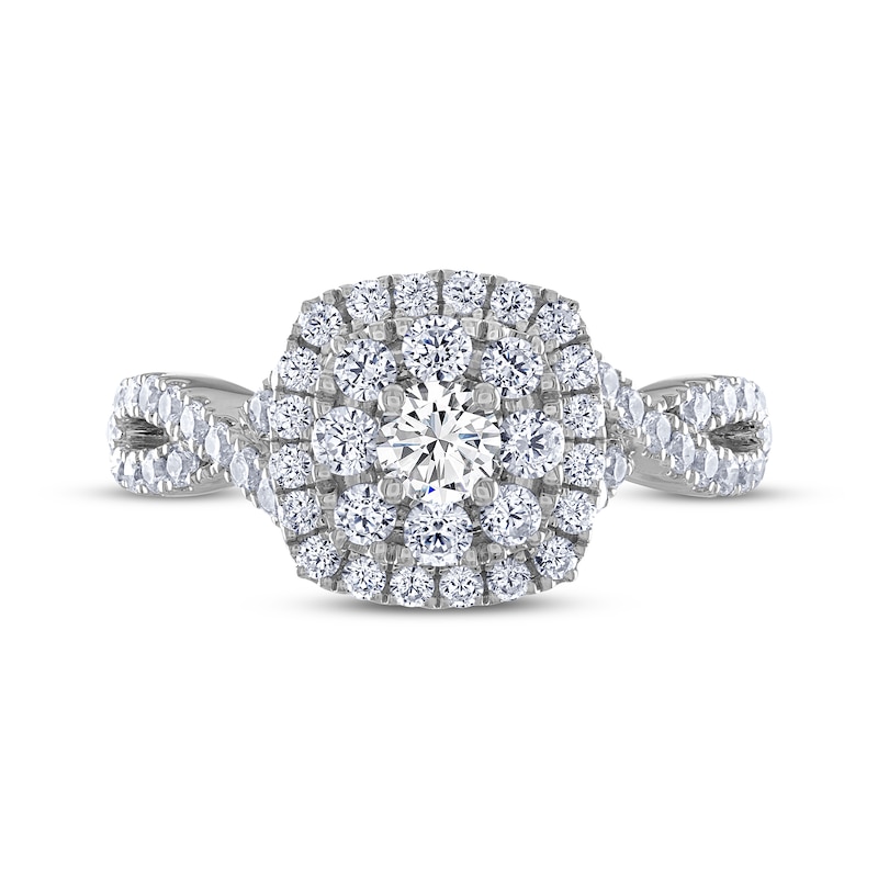 Main Image 3 of THE LEO Diamond Round-Cut Engagement Ring 1 ct tw 14K White Gold