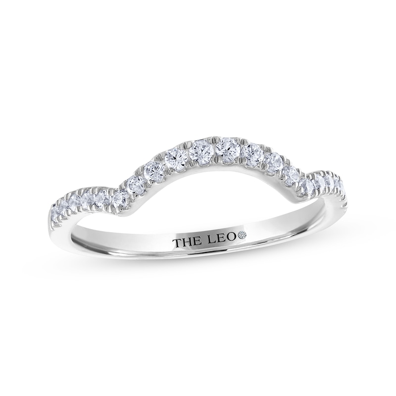 Main Image 1 of THE LEO Diamond Round-Cut Wedding Band 1/4 ct tw 14K White Gold