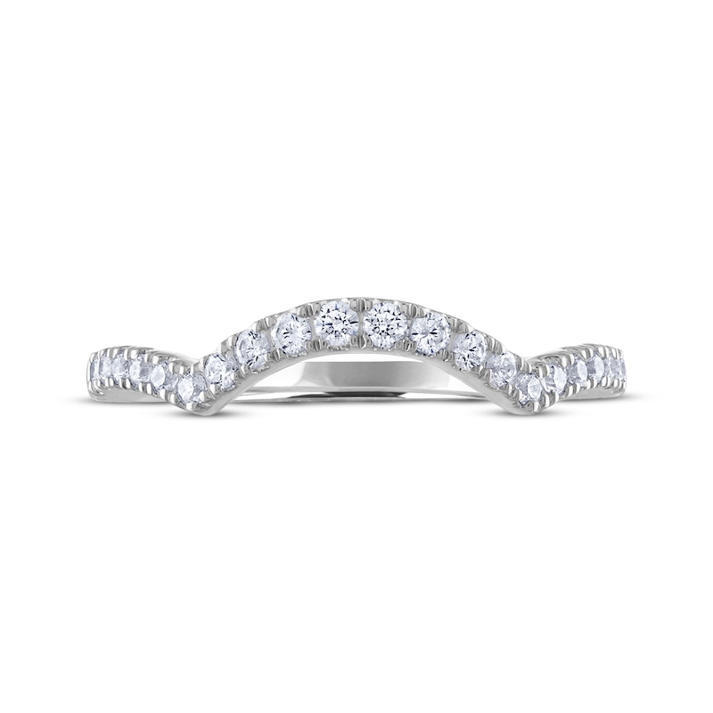 Main Image 3 of THE LEO Diamond Round-Cut Wedding Band 1/4 ct tw 14K White Gold