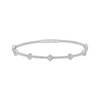 Thumbnail Image 1 of Diamond Station Bangle Bracelet 1/2 ct tw 14K White Gold