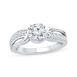 Round-Cut Diamond Engagement Ring 1-1/4 ct tw 14K White Gold