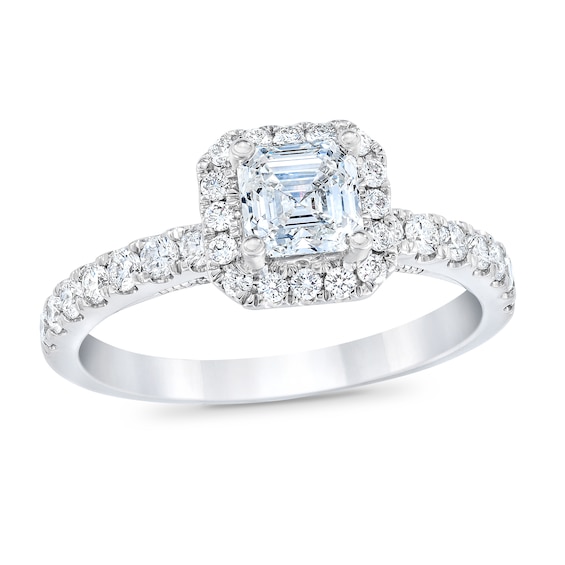 Royal Asscher Grace Diamond Engagement Ring 1 1/4 ct tw Asscher-cut 14K White Gold
