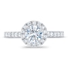 Thumbnail Image 3 of Royal Asscher Victoria Diamond Engagement Ring 1 1/4 ct tw Round 14K White Gold