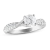 Thumbnail Image 0 of Royal Asscher Amalia Diamond Engagement Ring 1-1/5 ct tw Round 14K White Gold