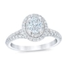 Thumbnail Image 1 of Royal Asscher Danica Diamond Engagement Ring 1 ct tw Oval 14K White Gold