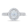 Thumbnail Image 3 of Royal Asscher Danica Diamond Engagement Ring 1 ct tw Oval 14K White Gold