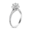 Thumbnail Image 2 of Royal Asscher Lilian Diamond Engagement Ring 1 ct tw Round 14K White Gold