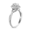 Thumbnail Image 1 of Royal Asscher Thyra Diamond Engagement Ring 3/4 ct tw Oval & Round-cut 14K White Gold