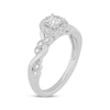 Thumbnail Image 2 of Princess-Cut Diamond Twist Shank Engagement Ring 1/2 ct tw 14K White Gold