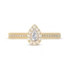 Thumbnail Image 3 of Pear-Shaped Diamond Halo Vintage-Inspired Engagement Ring 1/2 ct tw 14K Yellow Gold