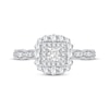 Thumbnail Image 3 of Princess-Cut Diamond Vintage-Inspired Engagement Ring 3/4 ct tw 14K White Gold