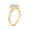 Thumbnail Image 2 of Princess-Cut Diamond Vintage-Inspired Engagement Ring 3/4 ct tw 14K Yellow Gold