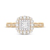 Thumbnail Image 3 of Princess-Cut Diamond Vintage-Inspired Engagement Ring 3/4 ct tw 14K Yellow Gold