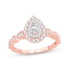 Thumbnail Image 1 of Pear-Shaped Diamond Vintage-Inspired Engagement Ring 1/2 ct tw 14K Rose Gold