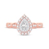 Thumbnail Image 3 of Pear-Shaped Diamond Vintage-Inspired Engagement Ring 1/2 ct tw 14K Rose Gold