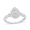 Thumbnail Image 1 of Pear-Shaped Diamond Vintage-Inspired Engagement Ring 1/2 ct tw 14K White Gold