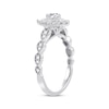 Thumbnail Image 2 of Pear-Shaped Diamond Vintage-Inspired Engagement Ring 1/2 ct tw 14K White Gold