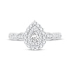 Thumbnail Image 3 of Pear-Shaped Diamond Vintage-Inspired Engagement Ring 1/2 ct tw 14K White Gold