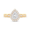 Thumbnail Image 3 of Pear-Shaped Diamond Vintage-Inspired Engagement Ring 1/2 ct tw 14K Yellow Gold