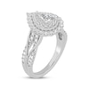 Thumbnail Image 2 of Pear-Shaped Diamond Halo Engagement Ring 1 ct tw 14K White Gold