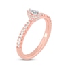 Thumbnail Image 2 of Pear-Shaped Diamond Halo Engagement Ring 3/8 ct tw 14K Rose Gold