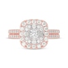 Thumbnail Image 2 of Princess-Cut Diamond Engagement Ring 1-1/5 ct tw 14K Rose Gold