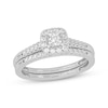 Thumbnail Image 0 of Princess-Cut Diamond Bridal Set 1/2 ct tw 14K White Gold