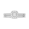 Thumbnail Image 2 of Princess-Cut Diamond Bridal Set 1/2 ct tw 14K White Gold