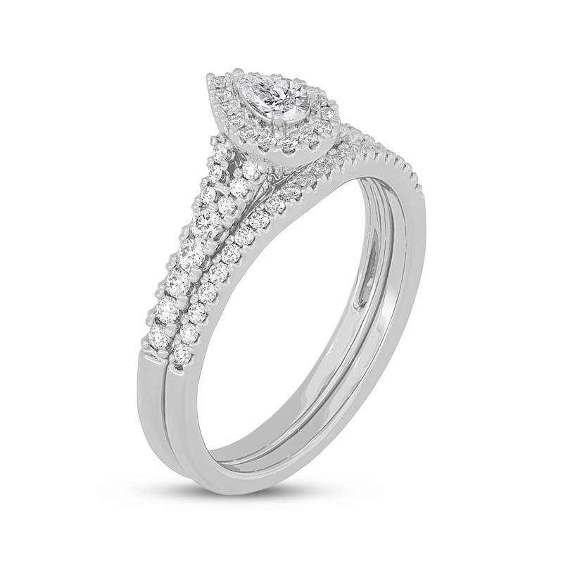 Main Image 2 of Pear-Shaped Diamond Bridal Set 1/2 ct tw 14K White Gold