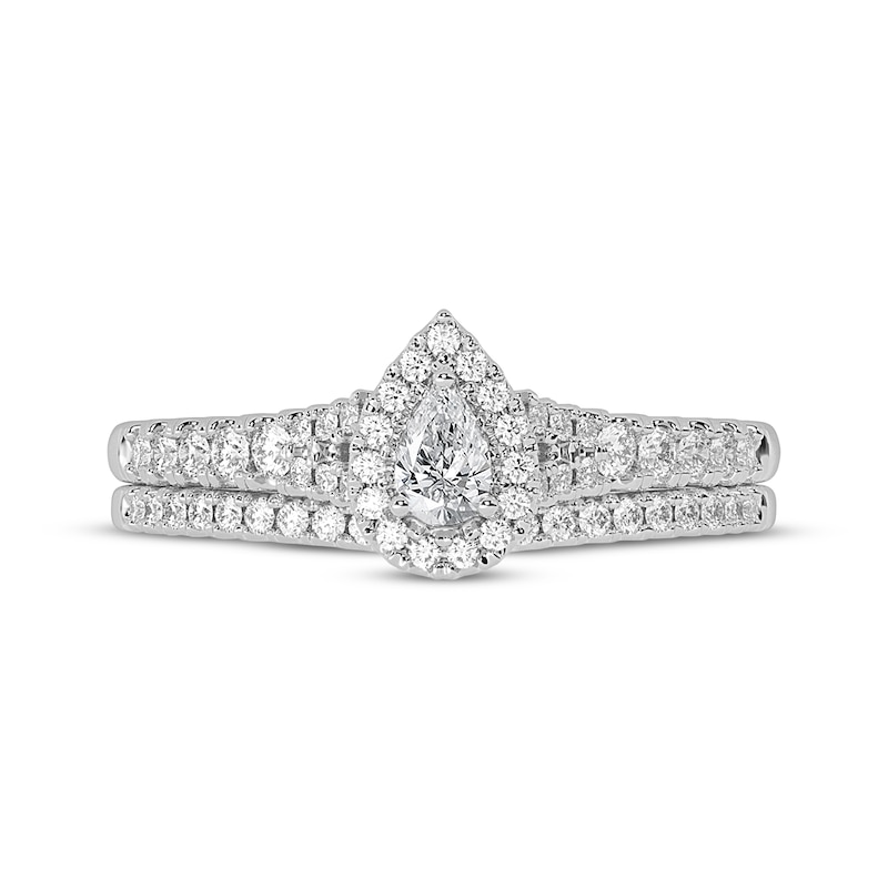 Main Image 3 of Pear-Shaped Diamond Bridal Set 1/2 ct tw 14K White Gold