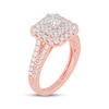 Thumbnail Image 2 of Princess-Cut Diamond Double Frame Engagement Ring 1-1/5 ct tw 14K Rose Gold