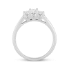 Thumbnail Image 3 of Princess-Cut Diamond Three-Stone Engagement Ring 1/2 ct tw 14K White Gold