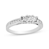 Thumbnail Image 1 of Round-Cut Diamond Three-Stone Engagement Ring 1/2 ct tw 14K White Gold