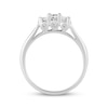 Thumbnail Image 3 of Round-Cut Diamond Three-Stone Engagement Ring 1/2 ct tw 14K White Gold