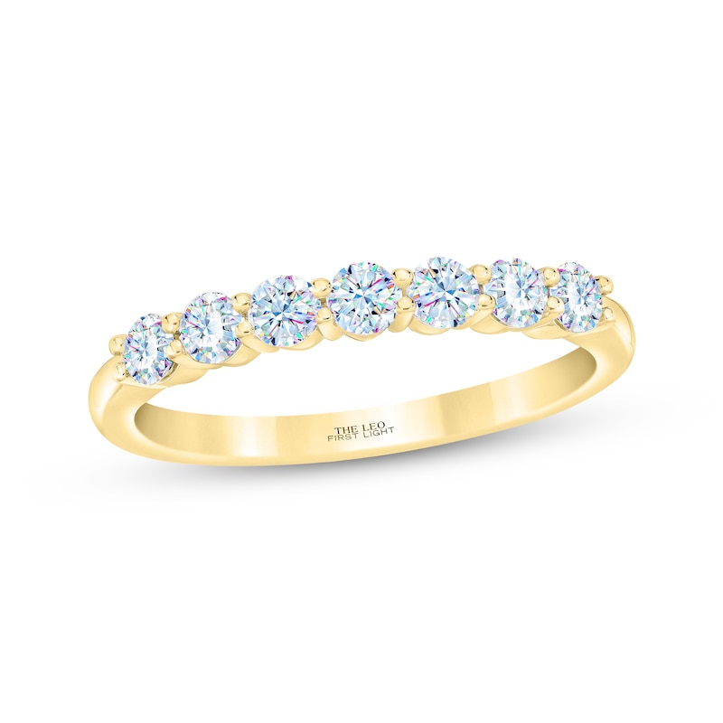 Main Image 1 of THE LEO First Light Diamond Anniversary Band 1/2 ct tw 14K Yellow Gold