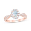 Thumbnail Image 0 of THE LEO First Light Diamond Oval-Cut Engagement Ring 1 ct tw 14K Rose Gold