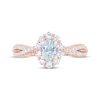 Thumbnail Image 2 of THE LEO First Light Diamond Oval-Cut Engagement Ring 1 ct tw 14K Rose Gold
