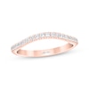 Thumbnail Image 1 of THE LEO First Light Diamond Curved Wedding Band 1/4 ct tw 14K Rose Gold