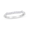 Thumbnail Image 0 of THE LEO First Light Diamond Notched Wedding Band 1/5 ct tw 14K White Gold
