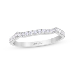 THE LEO First Light Diamond Notched Wedding Band 1/5 ct tw 14K White Gold