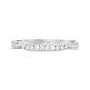 Thumbnail Image 2 of THE LEO First Light Diamond Notched Wedding Band 1/5 ct tw 14K White Gold